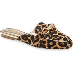 Lilly Pulitzer Leopard Mules sz 8
